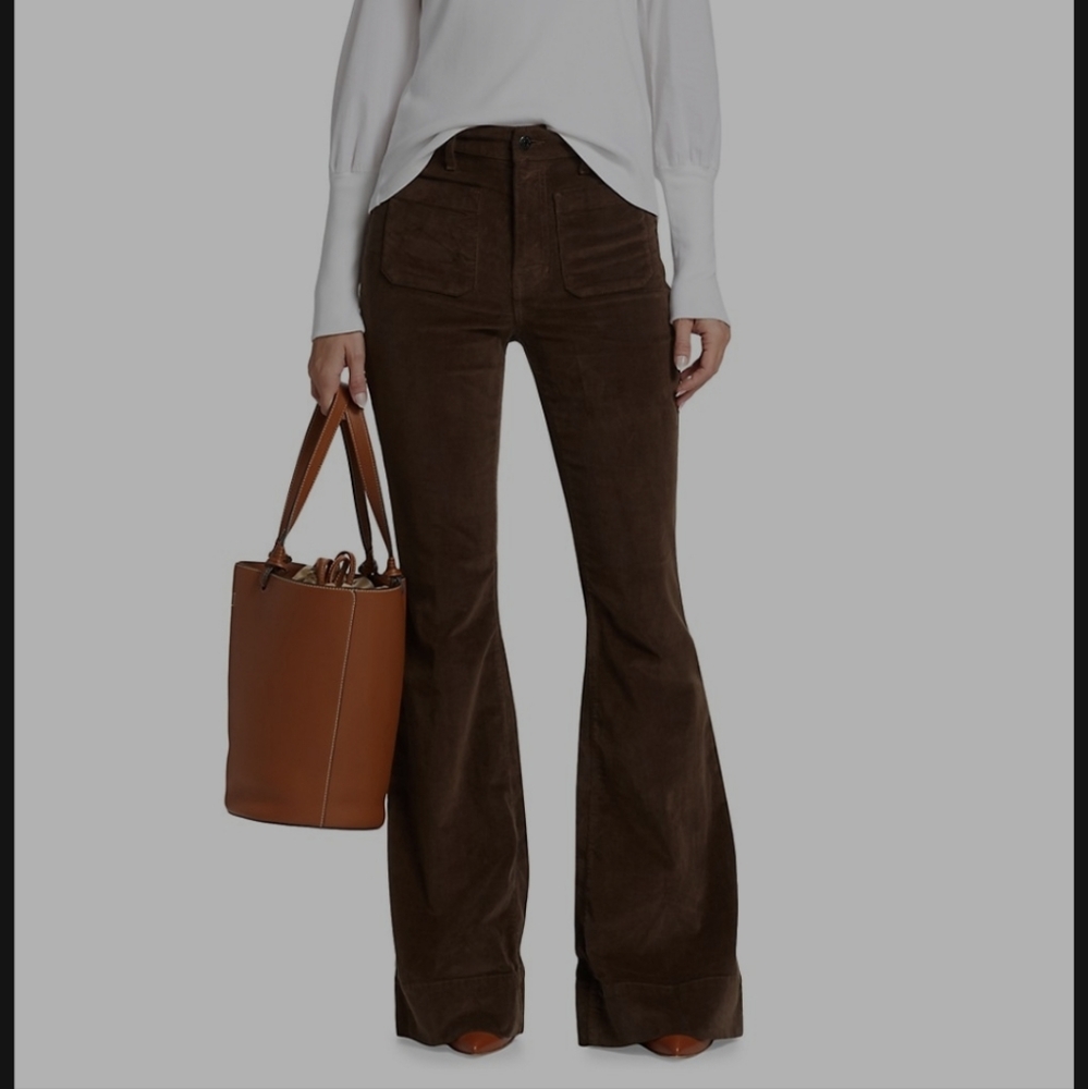 Veronica Beard Sheridan Bell-Bottom Pant | Corduroy